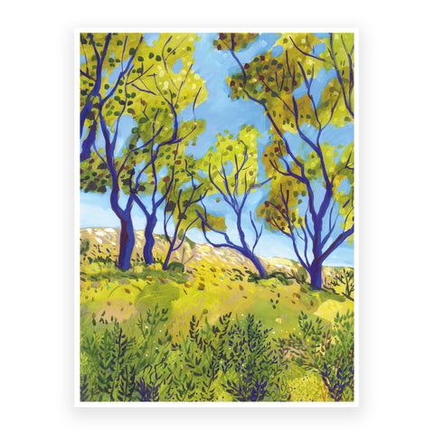 Oak Trees- print 30x40cm