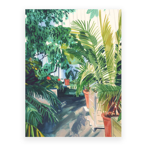 Morning in the glasshouse 30x40cm print